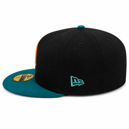 Boston Red Sox New Era Black/Pine Hellbilly Deluxe 59FIFTY Fitted Hat