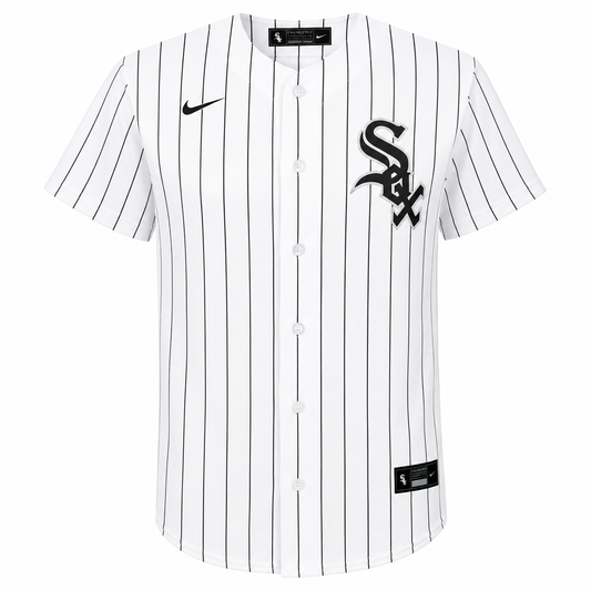 Camiseta réplica Nike de los White Sox de Chicago Luis Robert para jóvenes, blanca de local