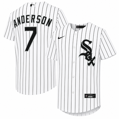 Youth Chicago White Sox Tim Anderson Nike White Home Replica Player Jersey