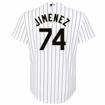 Youth Eloy Jimenez Chicago White Sox Majestic White Home Cool Base Replica Jersey