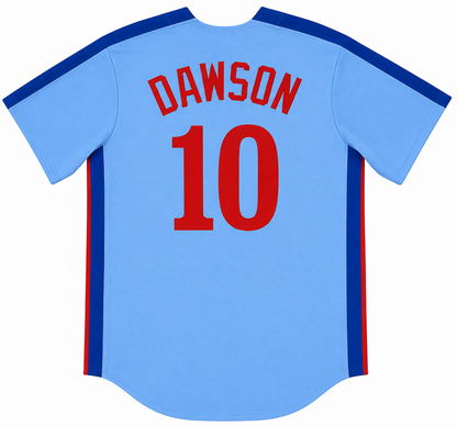 Men's Montreal Expos Andre Dawson Nike Light Blue Road Cooperstown Collection Premium Team Jersey