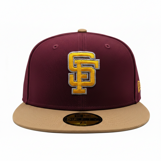 Gorra ajustada 59FIFTY New Era Rock Pack bicolor de los San Francisco Giants inspirada en Master of Puppets