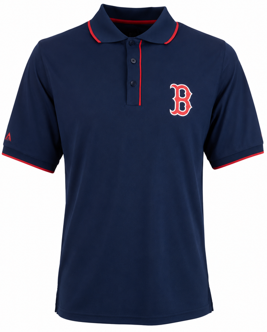 Polo Elite azul marino para hombre de los Boston Red Sox de la MLB, de Antigua