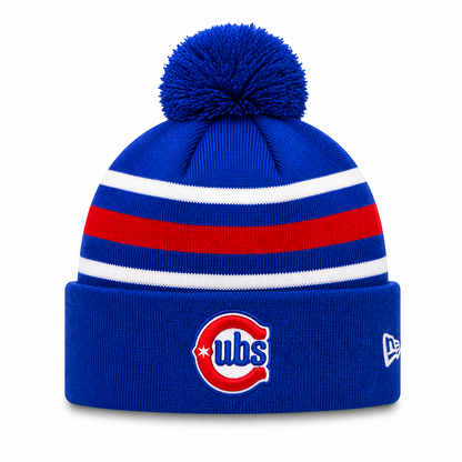 Chicago Cubs New Era Royal 2nd Alternate Cuffed Knit Hat with Pom