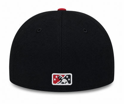 Iowa Cubs New Era MILB 2 Tone Black/Red 59FIFTY Fitted Hat
