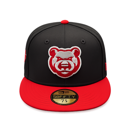 Iowa Cubs New Era MILB 2 Tone Black/Red 59FIFTY Fitted Hat