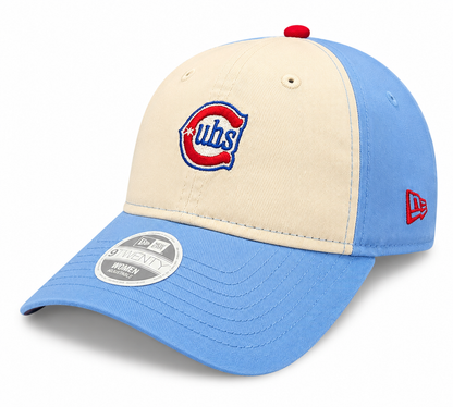 Women's Chicago Cubs 2nd Alternate Micro Baby Blue New Era 9TWENTY Adjustable Hat