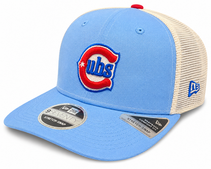 Chicago Cubs New Era Sky Blue/Red Alternate 2 9SEVENTY Trucker Hat