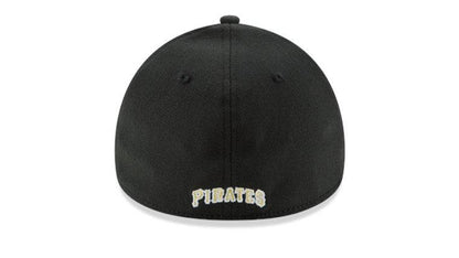 Pittsburgh Pirates New Era 39Thirty Black Team Classic Flex Hat