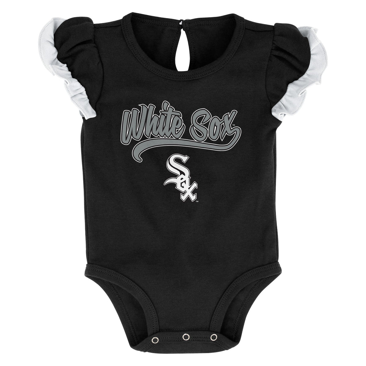 Infant Girls MLB Chicago White Sox Scream and Shout Short Sleeve 2 Pack Creeper Set
