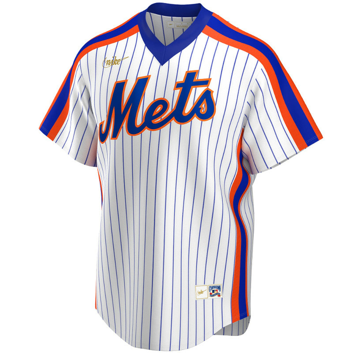 Men's Nike Mike Piazza New York Mets Cooperstown Collection Royal Pinstripe Replica Jersey
