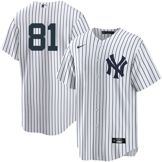 Men's Nike Luis Gil #81 White New York Yankees Home Official Replica Player Jersey