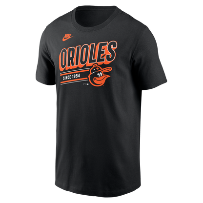 Men's Baltimore Orioles Nike Black Cooperstown Retro T-Shirt