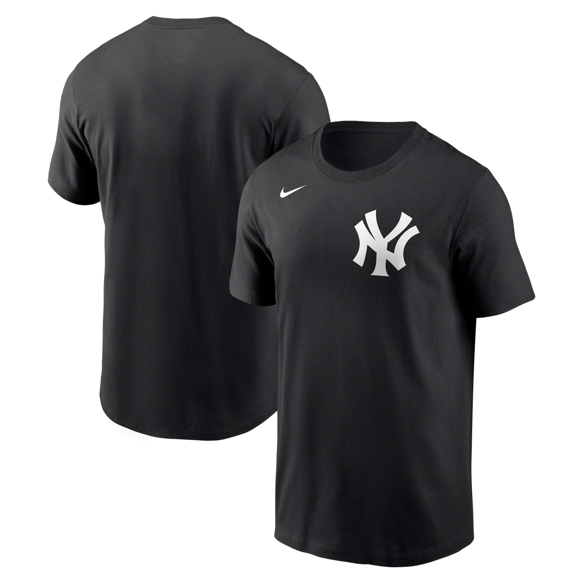 Camiseta negra de hombre New York Yankees Nike con logotipo de texto