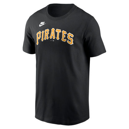 Men's Pittsburgh Pirates Roberto Clemente Nike Black Cooperstown Collection Name & Number T-Shirt
