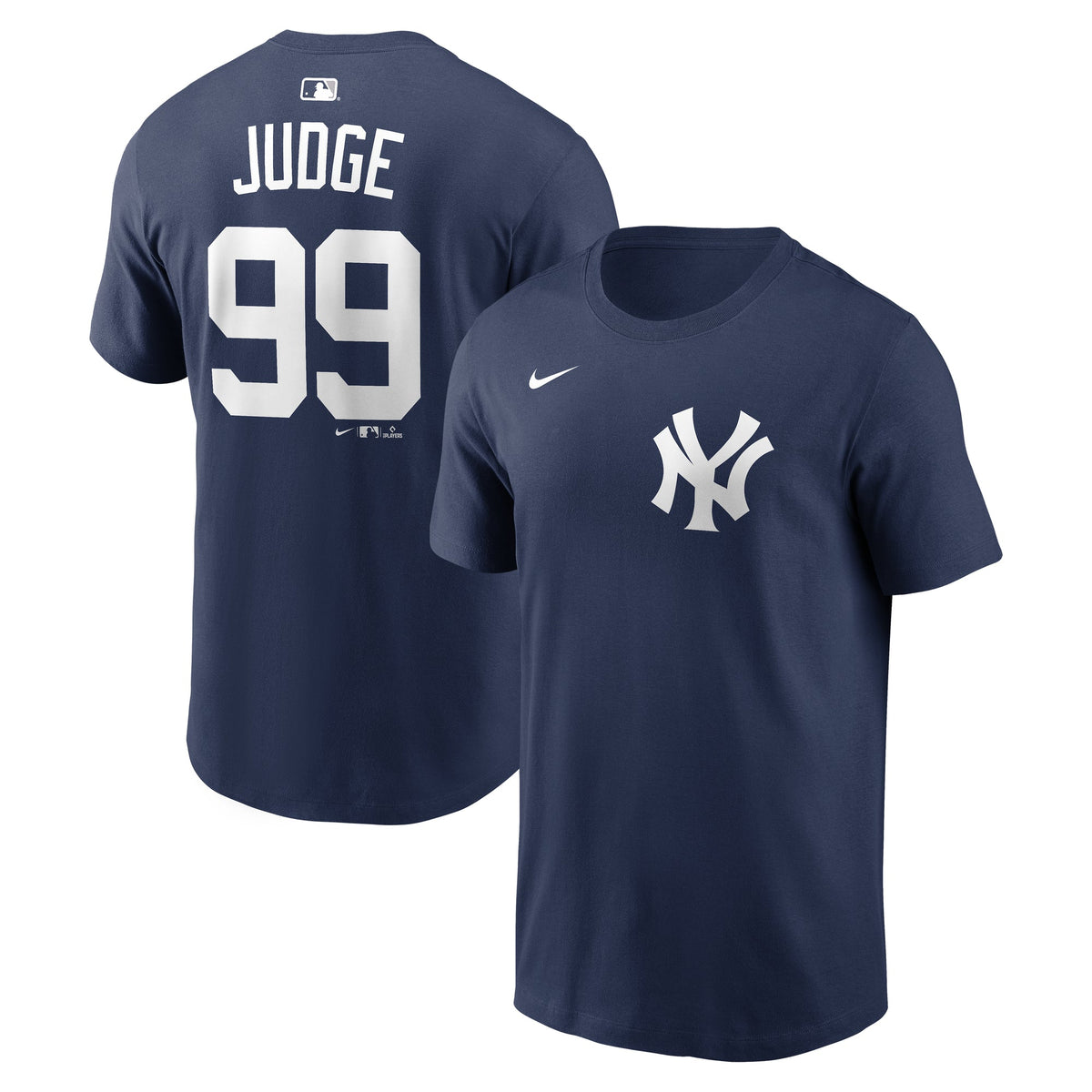 Men's Aaron Judge New York Yankees Nike Navy Name & Number T-Shirt