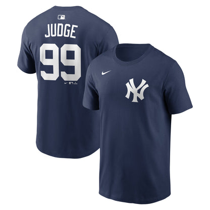 Men's Aaron Judge New York Yankees Nike Navy Name & Number T-Shirt