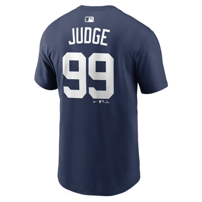 Men's Aaron Judge New York Yankees Nike Navy Name & Number T-Shirt