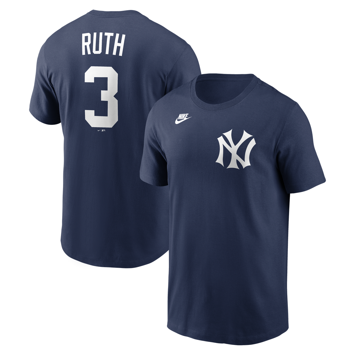 Men's Babe Ruth New York Yankees Nike Navy Name & Number T-Shirt
