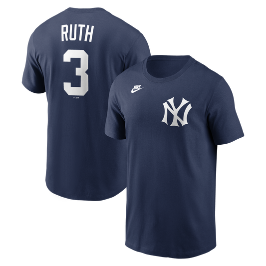 Men's Babe Ruth New York Yankees Nike Navy Name & Number T-Shirt