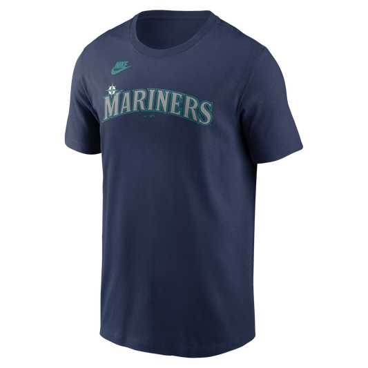Men's Ken Griffey Jr. Seattle Mariners Nike Navy Name & Number T-Shirt