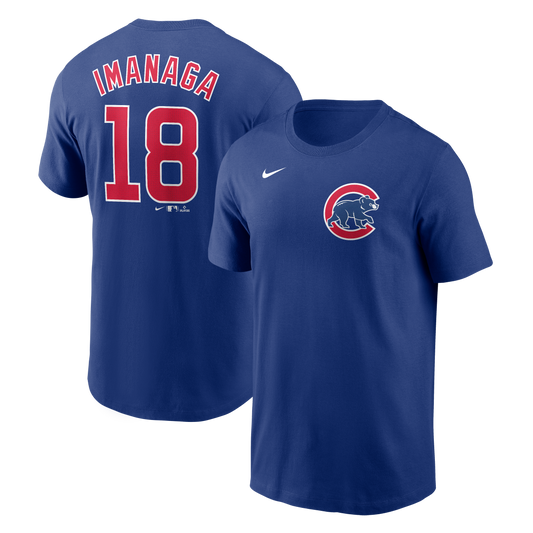 Men's Shota Imanaga Chicago Cubs Nike Royal Blue Name and Number T-Shirt