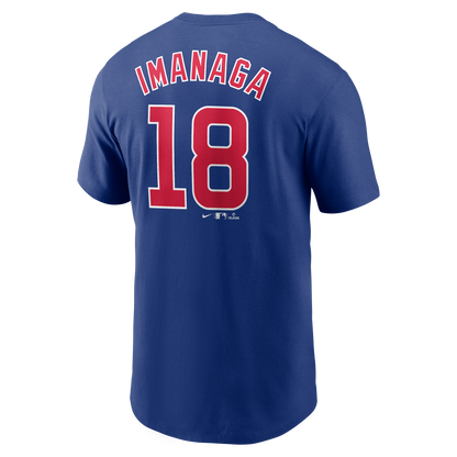 Men's Shota Imanaga Chicago Cubs Nike Royal Blue Name and Number T-Shirt