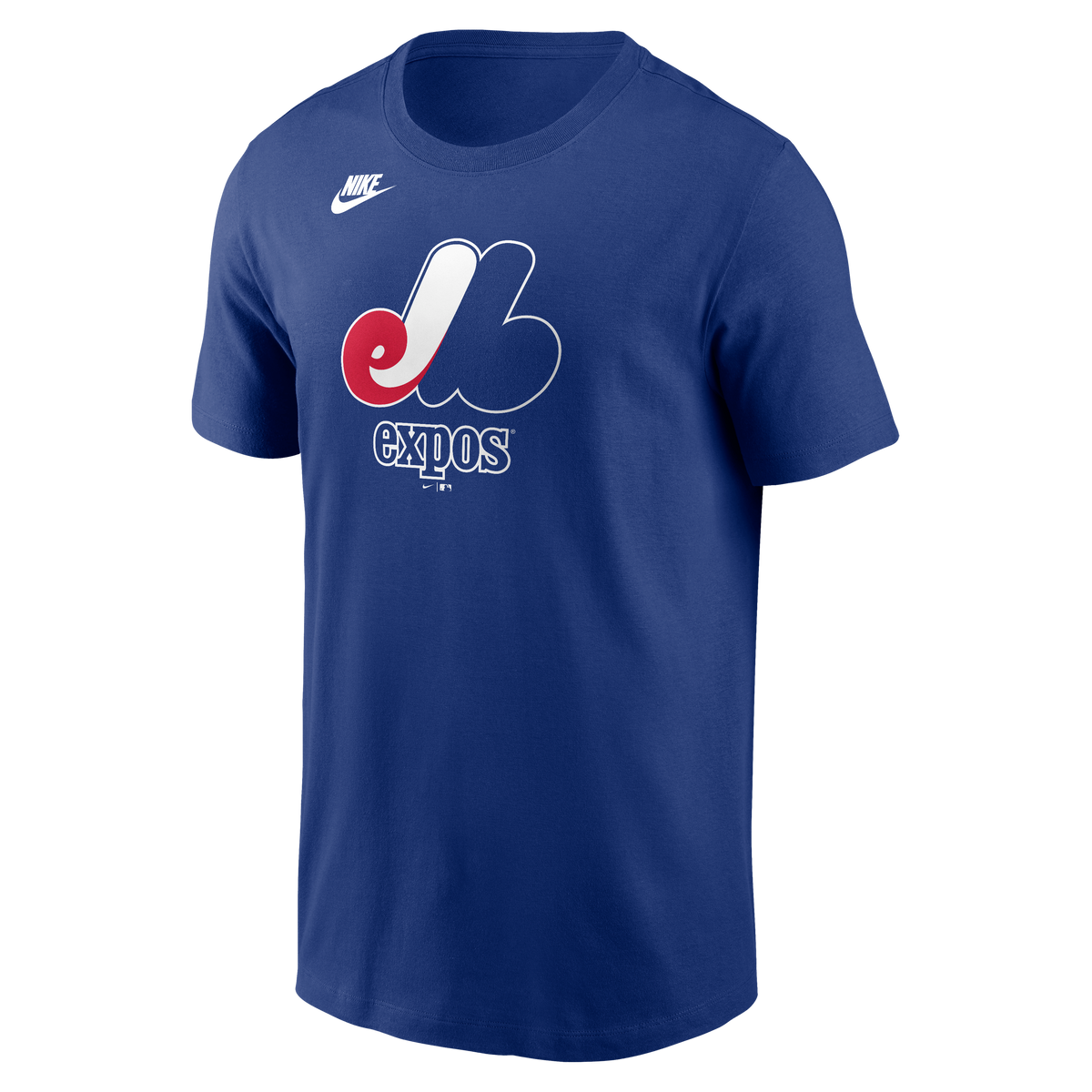 Men's Montreal Expos Nike Royal Blue Cooperstown Team Logo T-Shirt