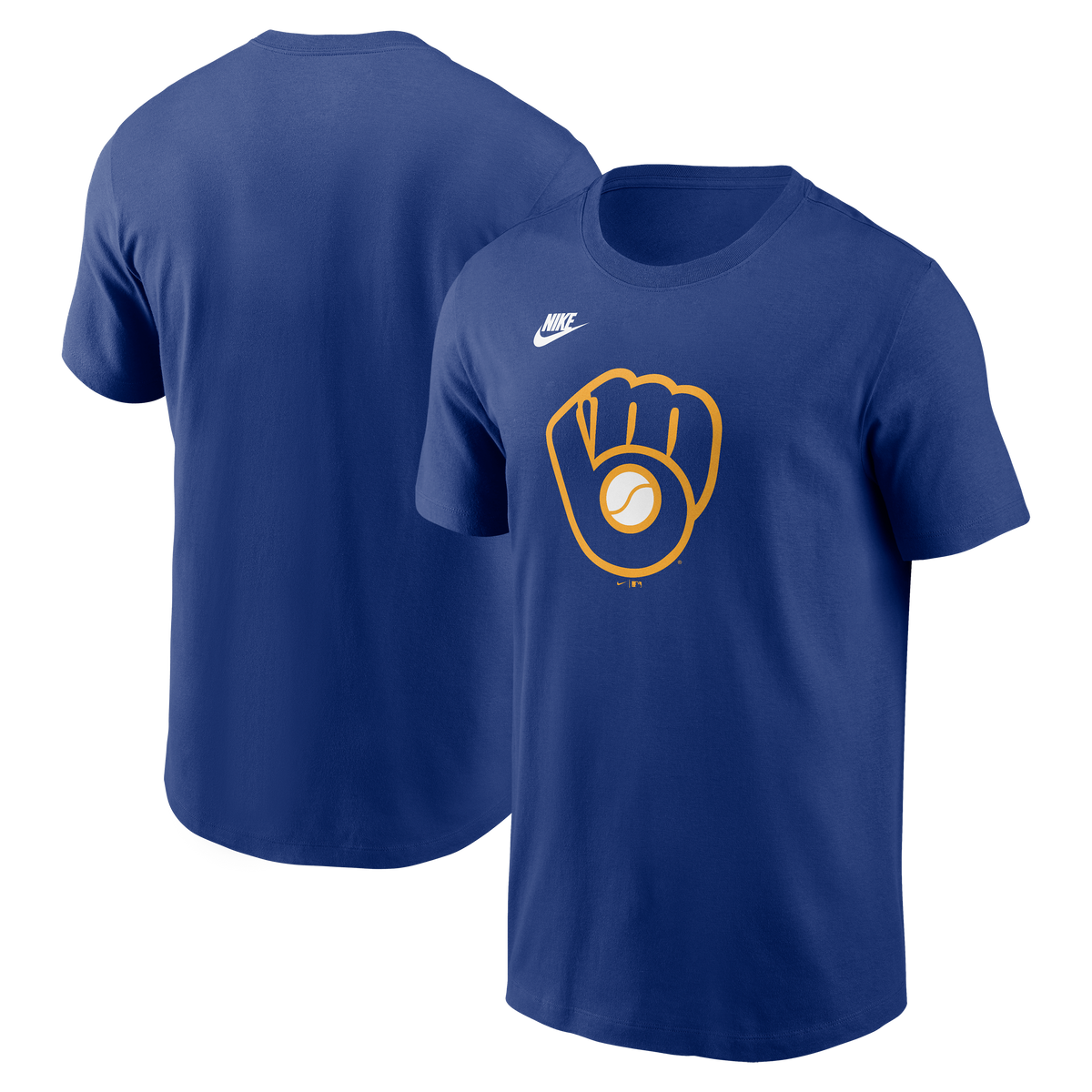 Men's Milwaukee Brewers Nike Royal Blue Cooperstown Team Logo T-Shirt
