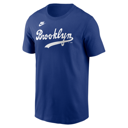 Men's Brooklyn Dodgers Jackie Robinson Nike Royal Cooperstown Collection Name & Number T-Shirt