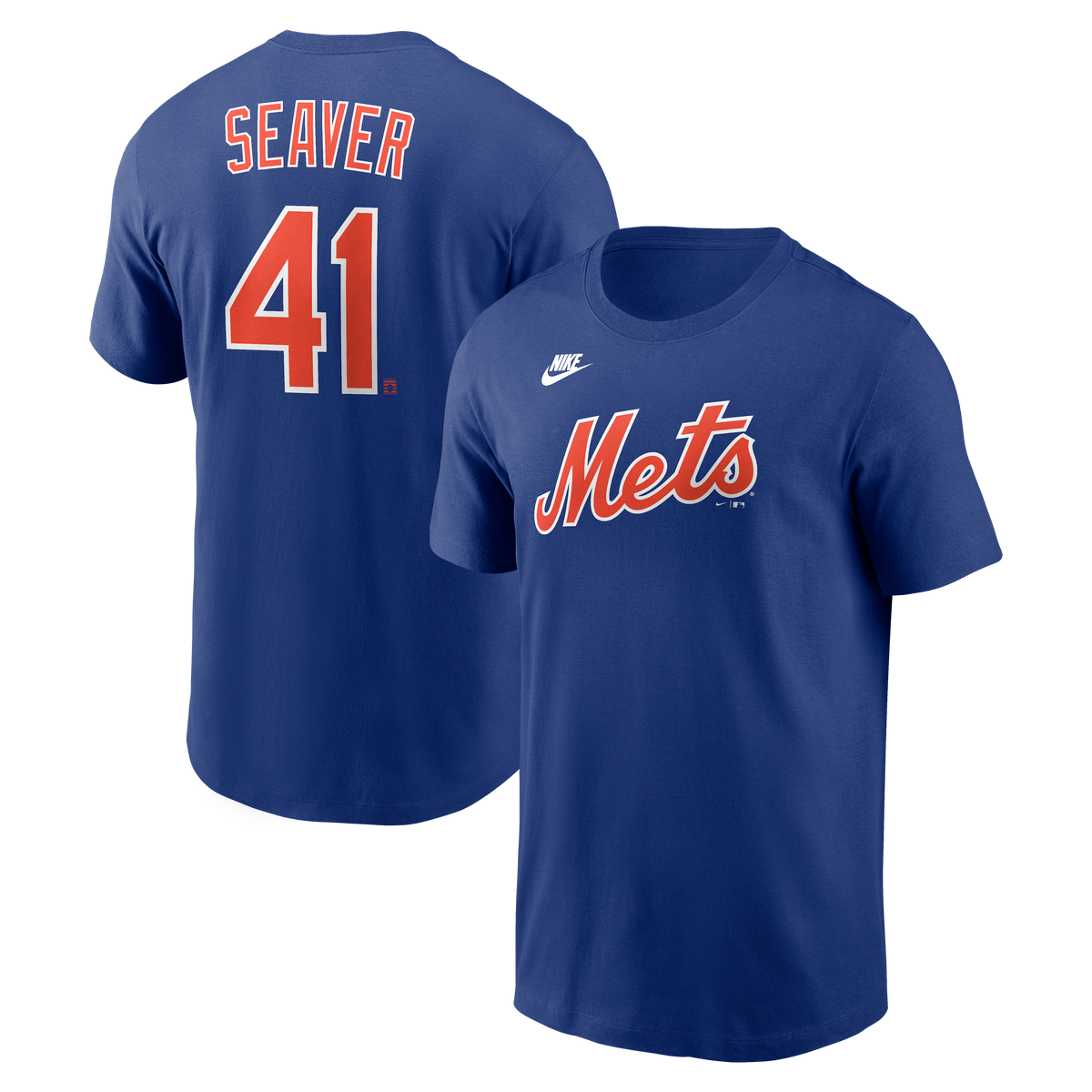 Men's Tom Seaver New York Mets Nike Royal Name & Number T-Shirt