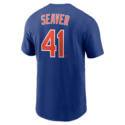 Men's Tom Seaver New York Mets Nike Royal Name & Number T-Shirt
