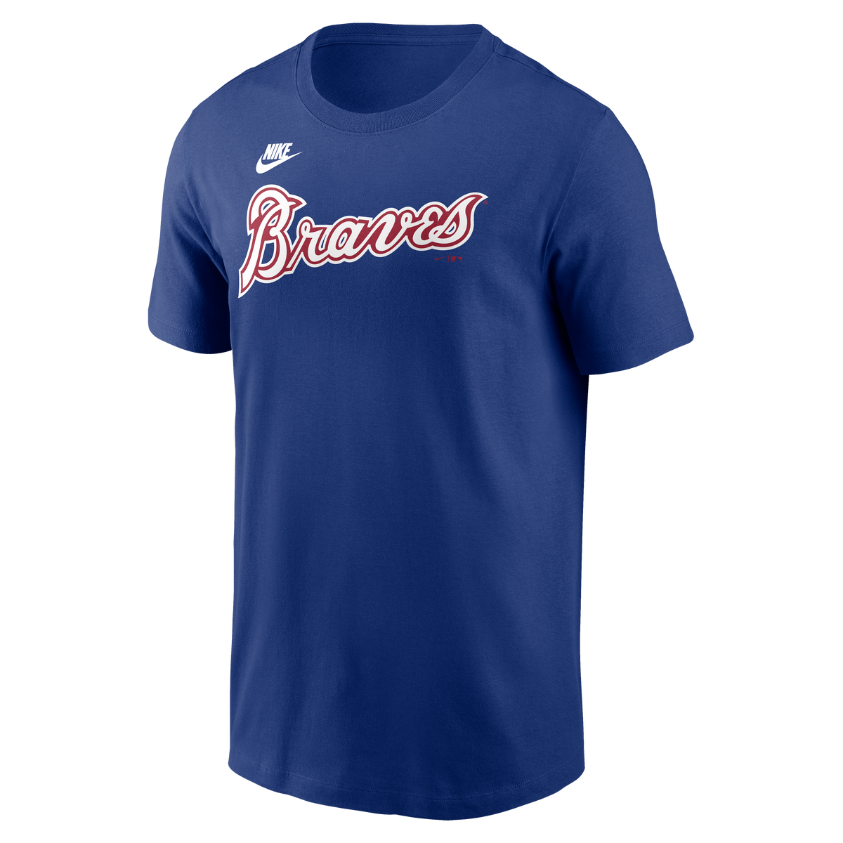 Men's Hank Aaron Atlanta Braves Nike Royal Blue Name and Number T-Shirt