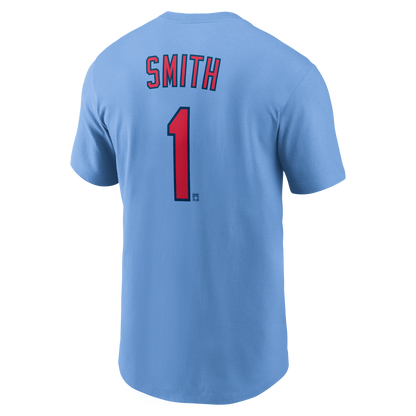 Men's Ozzie Smith St. Louis Cardinals Nike Valor Blue Name & Number T-Shirt