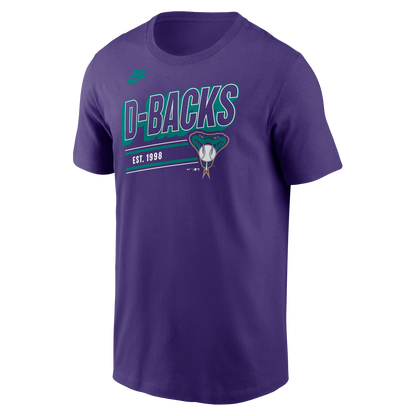 Men's Arizona Diamondbacks Nike Purple Cooperstown Retro T-Shirt