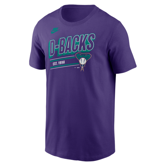 Men's Arizona Diamondbacks Nike Purple Cooperstown Retro T-Shirt