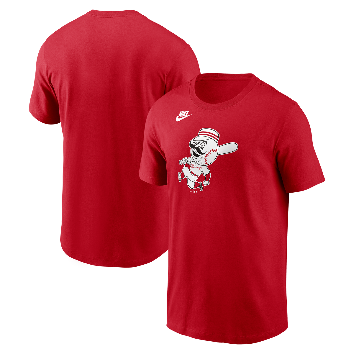 Men's Cincinnati Reds Nike Red Cooperstown Team Logo T-Shirt