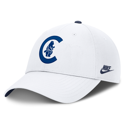 Chicago Cubs Nike Cooperstown Club Logo White Adjustable Hat