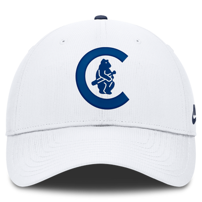 Chicago Cubs Nike Cooperstown Club Logo White Adjustable Hat