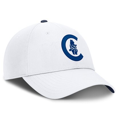 Chicago Cubs Nike Cooperstown Club Logo White Adjustable Hat
