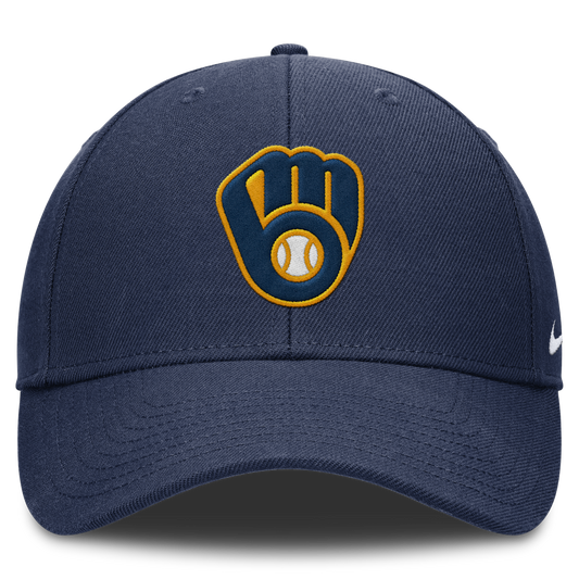 Milwaukee Brewers Nike Navy Club Adjustable Hat