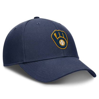 Milwaukee Brewers Nike Navy Club Adjustable Hat