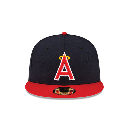 Men's Anaheim Angels New Era Navy/Red Alternate On-Field 59FIFTY Fitted Hat