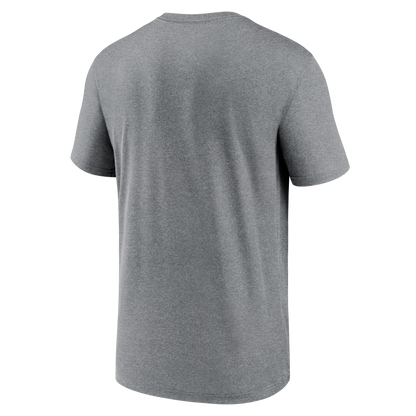Men's New York Yankees Nike Gray Large Logo Dri-Fit T-Shirt