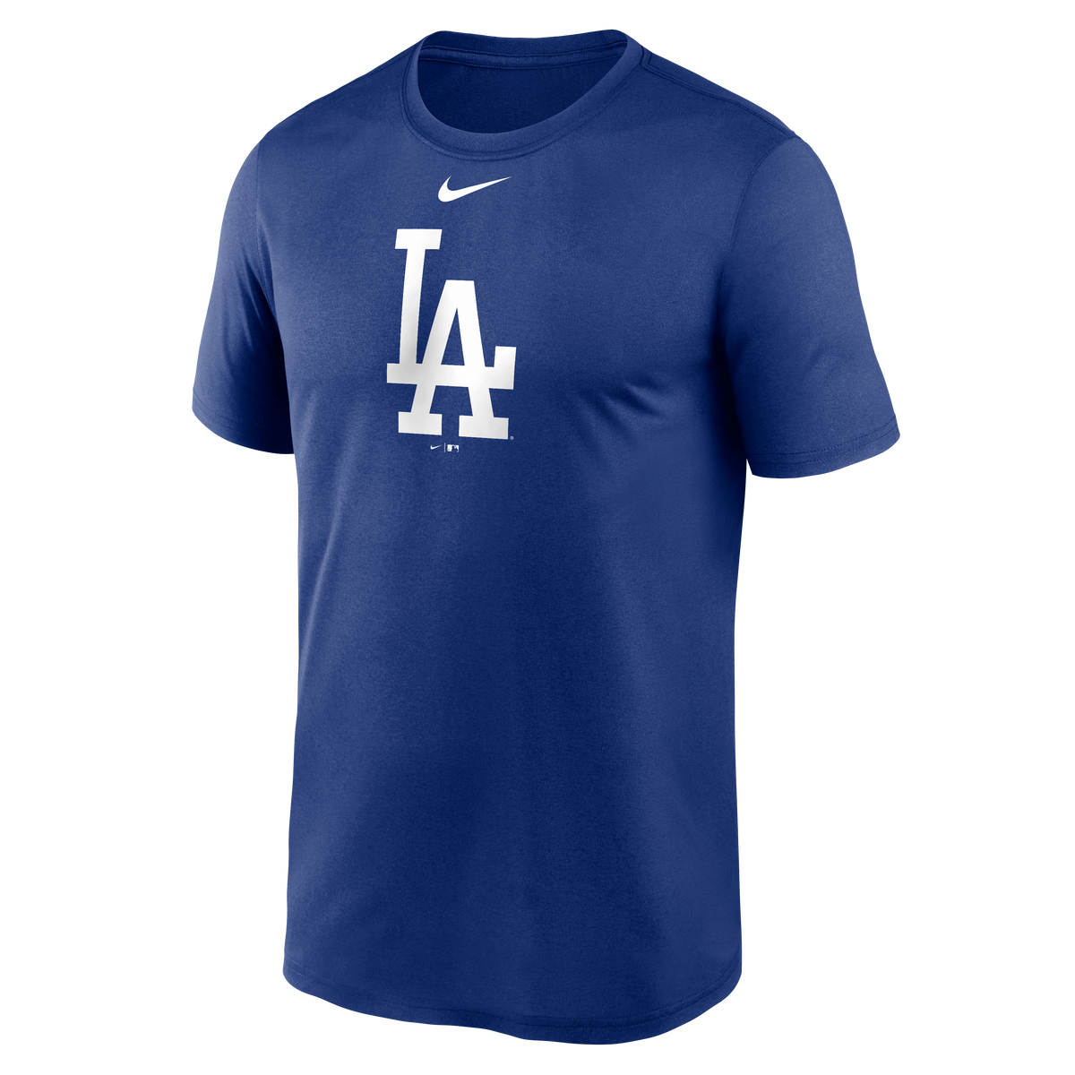 Camiseta Nike Dri-Fit de los Los Angeles Dodgers para hombre, color azul real, talla grande, con logotipo grande