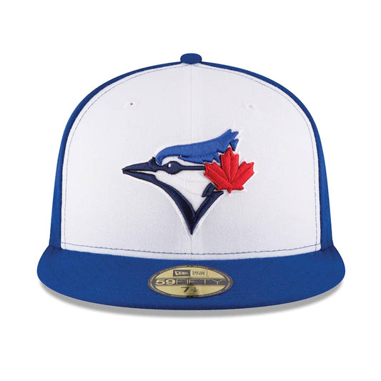 New Era 59Fifty Toronto Blue Jays Alternate 3 Authentic Collection On Field Fitted Hat White Royal Blue Hat