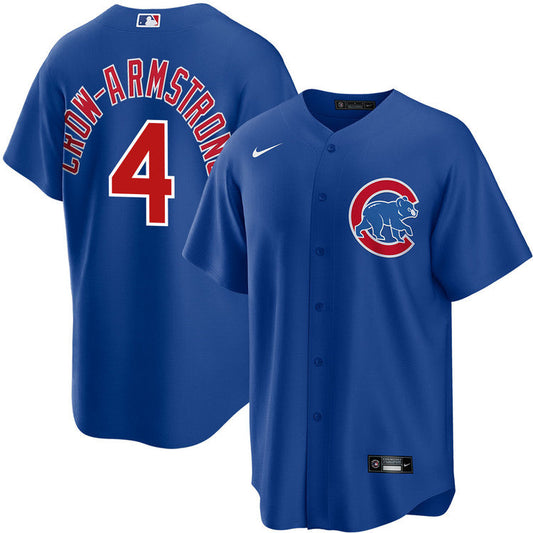 Youth Nike Pete Crow-Armstrong #4 Chicago Cubs Royal Alternate Replica Jersey