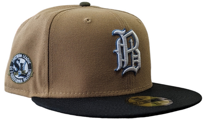 Gorra ajustada 59FIFTY Birmingham Barons "Biff" New Era Southern League caqui/negro/oliva