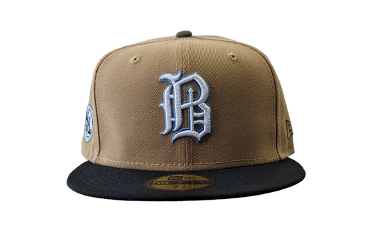 Gorra ajustada 59FIFTY Birmingham Barons "Biff" New Era Southern League caqui/negro/oliva