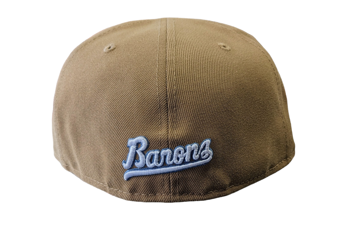 Gorra ajustada 59FIFTY Birmingham Barons "Biff" New Era Southern League caqui/negro/oliva